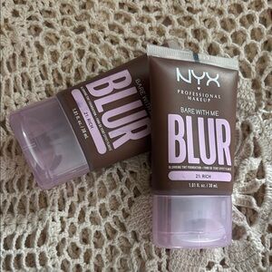 NYX Professional Makeup Bare With Me Blur Blurring Tint Foundation Rich Lot of 2